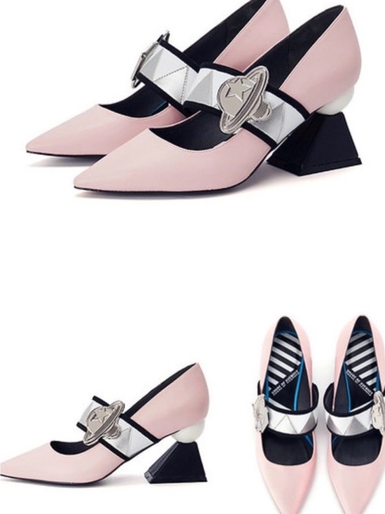 house of avenues Shoes - House of Avenues - modern Pink Pointed Mary Jane Heels